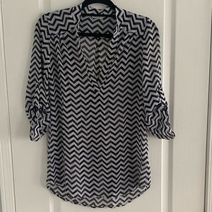 Chevron Striped Blouse